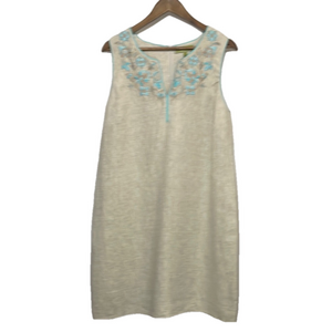 Sigrid Olsen Linen Sleeveless Dress Sz 12